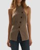 Favorite Daughter Women's The Crossover Glen Check Vest - 4