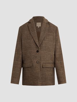 Favorite Daughter Women's The Dean Plaid Notch Lapel Blazer