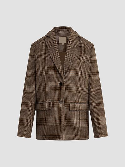 Favorite Daughter Women's The Dean Plaid Notch Lapel Blazer