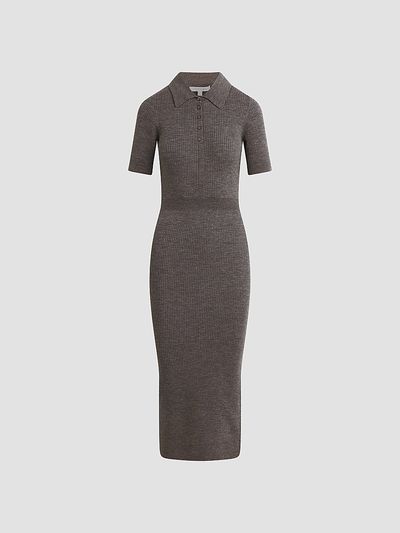Favorite Daughter Women's The Hard To Get Wool Midi Dress
