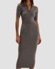Favorite Daughter Women's The Hard To Get Wool Midi Dress - 2