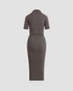 Favorite Daughter Women's The Hard To Get Wool Midi Dress - 5