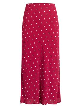 Favorite Daughter Women's The Jojo Polka Dot Midi-Skirt