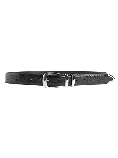 Favorite Daughter Women's The Jordan Croc-Embossed Leather Belt