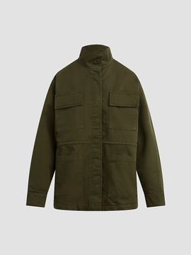 Favorite Daughter Women's The Major Cotton Funnel-Neck Jacket