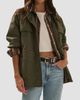Favorite Daughter Women's The Major Cotton Funnel-Neck Jacket - 4