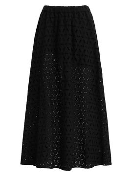Favorite Daughter Women's The Pretty Please Eyelet Maxi Skirt