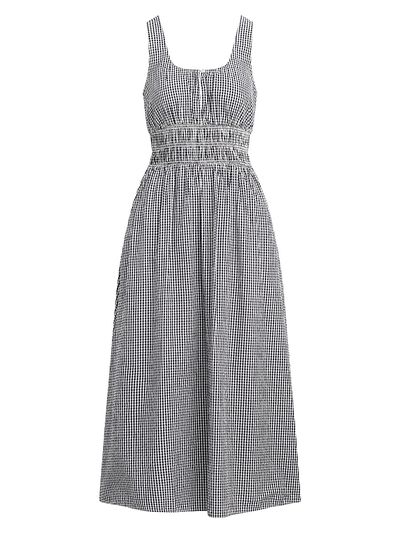 Favorite Daughter Women's The Swoon Gingham Cotton Sleeveless Midi-Dress