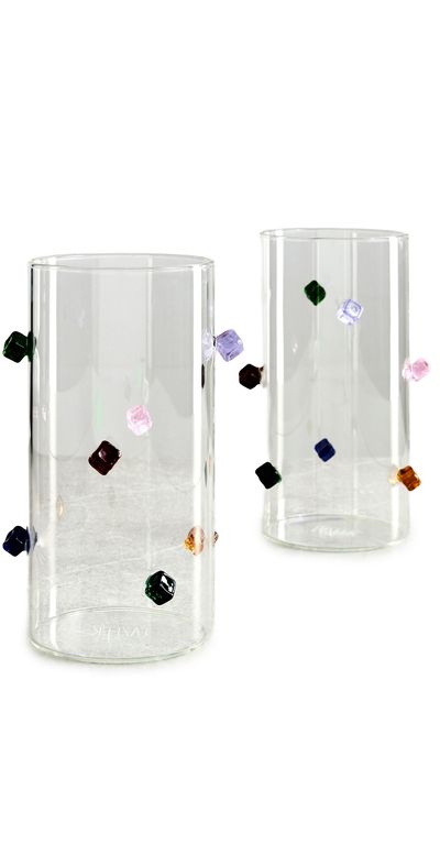 FAZEEK FAZEEK Jewel Highballs Set of 2 Multi One
