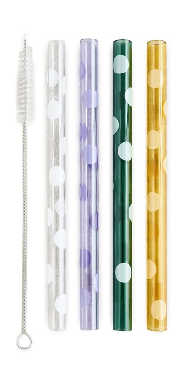 FAZEEK FAZEEK Polka Dot Smoothie Straws Multi One