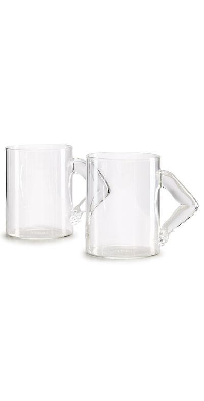 FAZEEK FAZEEK Silhouette Mugs - Set of 2 Clear One