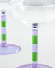 FAZEEK FAZEEK Striped Coupe Glasses Lilac/Green One - 3