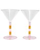 Fazeek Fazeek Striped Martini Glasses Set Of 2 - 1