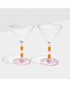 Fazeek Fazeek Striped Martini Glasses Set Of 2 - 2