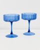 FAZEEK FAZEEK Wave Coupe Glasses Set of 2 Blue One - 2