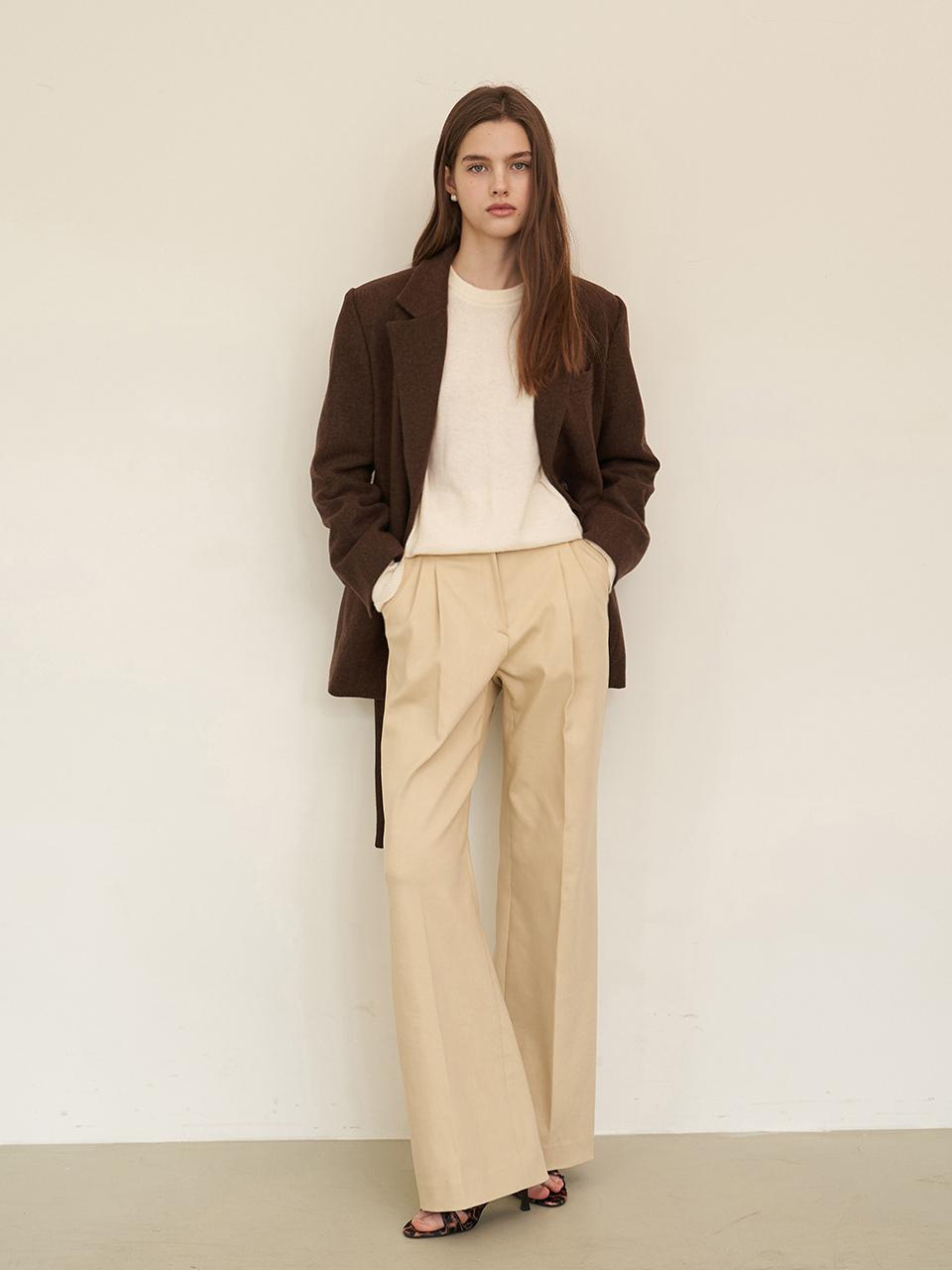 F.cocoromiz coco slightly wide pants