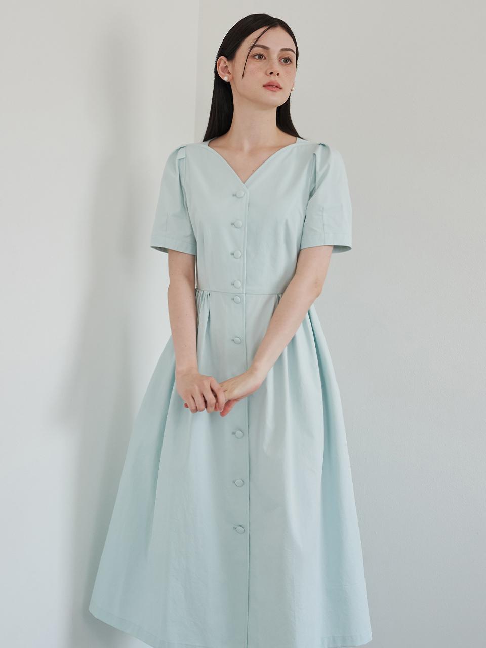 F.cocoromiz Cotton Tulip Volume Dress