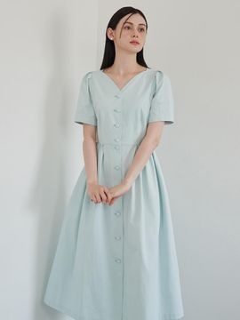 F.cocoromiz Cotton Tulip Volume Dress