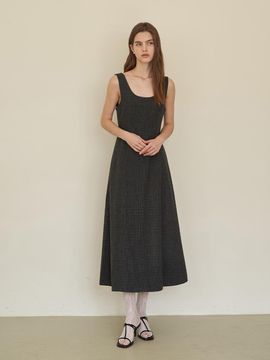 F.cocoromiz romantic karin sleeveless maxy dress Gray