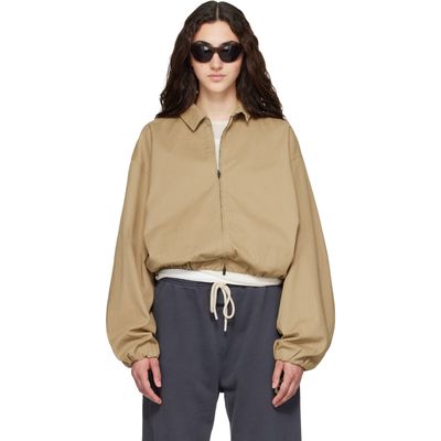 Fear of God ESSENTIALS Fear of God ESSENTIALS Beige Full Zip Work Jacket