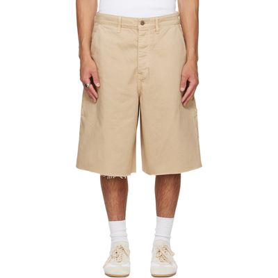 Fear of God ESSENTIALS Fear of God ESSENTIALS Beige Raw Cut 5-Pocket Shorts