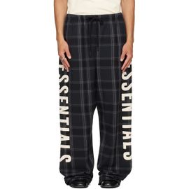 Fear of God ESSENTIALS Fear of God ESSENTIALS Black & Gray Flannel Lounge Pants