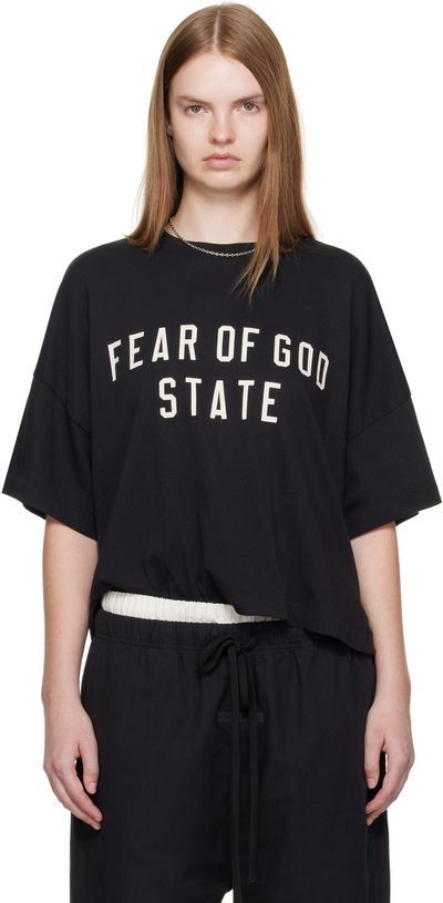 Fear of God ESSENTIALS Fear of God ESSENTIALS Black Boxy T-shirt
