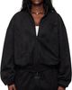Fear of God ESSENTIALS Fear of God ESSENTIALS Black Holiday Faux-Suede Fleece Vintage Track Jacket - 1