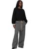 Fear of God ESSENTIALS Fear of God ESSENTIALS Black Holiday Heavy Waffle 90s Crewneck Sweater - 4