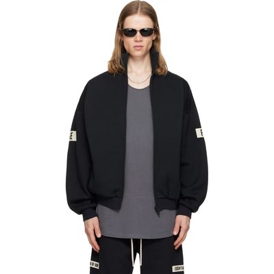 Fear of God ESSENTIALS Fear of God ESSENTIALS Black Logo Patch Track Jacket