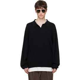 Fear of God ESSENTIALS Fear of God ESSENTIALS Black Signature 90s Knit Polo