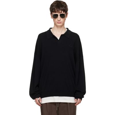 Fear of God ESSENTIALS Fear of God ESSENTIALS Black Signature 90s Knit Polo