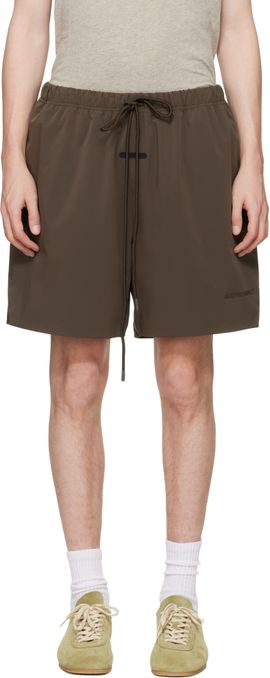 Fear of God ESSENTIALS Fear of God ESSENTIALS Brown Active Trace Classic Split Shorts
