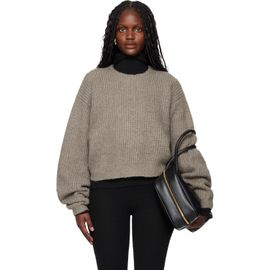Fear of God ESSENTIALS Fear of God ESSENTIALS Brown Holiday Heavy Waffle 90s Crewneck Sweater