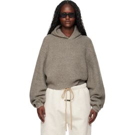 Fear of God ESSENTIALS Fear of God ESSENTIALS Brown Holiday Heavy Waffle 90s Hoodie