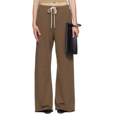 Fear of God ESSENTIALS Fear of God ESSENTIALS Brown Raw Cut Lounge Fit Sweatpants