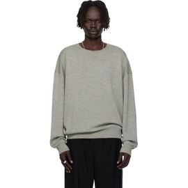 Fear of God ESSENTIALS Fear of God ESSENTIALS Gray Long Sleeve Crewneck Sweater