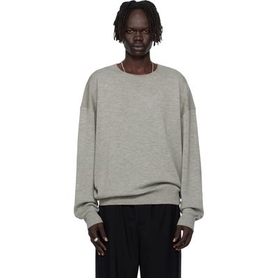 Fear of God ESSENTIALS Fear of God ESSENTIALS Gray Long Sleeve Crewneck Sweater