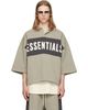 Fear of God ESSENTIALS Fear of God ESSENTIALS Gray Panelled Crop Polo - 1