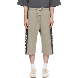 Fear of God ESSENTIALS Fear of God ESSENTIALS Gray Panelled Raw Cut Off Sweat Shorts