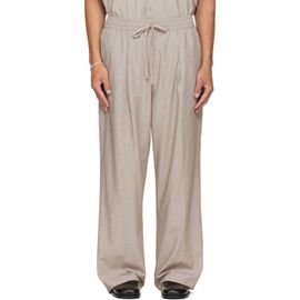 Fear of God ESSENTIALS Fear of God ESSENTIALS Gray Pleat Front Drawstring Trousers