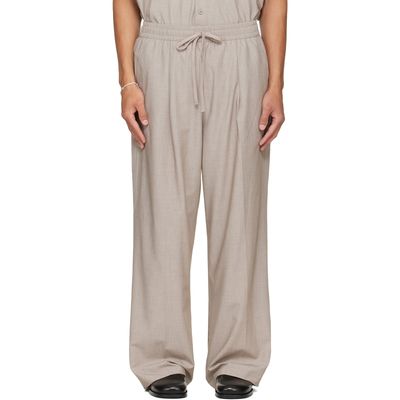 Fear of God ESSENTIALS Fear of God ESSENTIALS Gray Pleat Front Drawstring Trousers