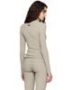 Fear of God ESSENTIALS Fear of God ESSENTIALS Gray Rib Knit Zip Up Sweater - 3