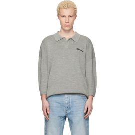Fear of God ESSENTIALS Fear of God ESSENTIALS Gray Signature 3/4 Sleeve 90s Knit Polo