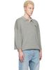 Fear of God ESSENTIALS Fear of God ESSENTIALS Gray Signature 3/4 Sleeve 90s Knit Polo - 2