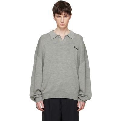 Fear of God ESSENTIALS Fear of God ESSENTIALS Gray Signature 90s Knit Polo