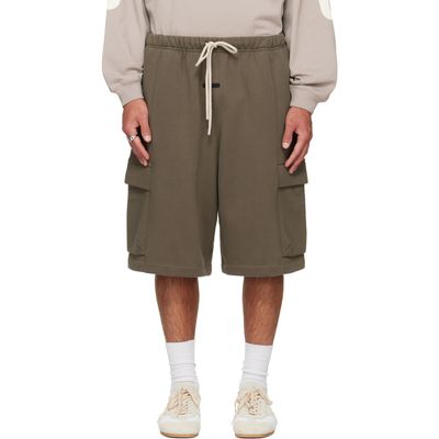 Fear of God ESSENTIALS Fear of God ESSENTIALS Khaki Cargo Basketball Shorts