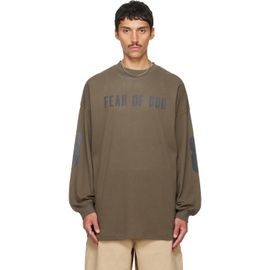 Fear of God ESSENTIALS Fear of God ESSENTIALS Khaki Merch Long Sleeve T-shirt