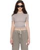 Fear of God ESSENTIALS Fear of God ESSENTIALS Taupe Soft Rib Fitted T-shirt - 1