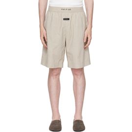Fear of God Fear of God Beige Lounge Poplin Shorts